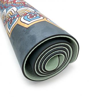 tapis de yoga en suédine de caoutchouc