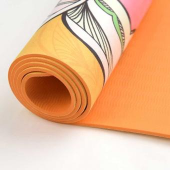 tapis de yoga en caoutchouc suédé