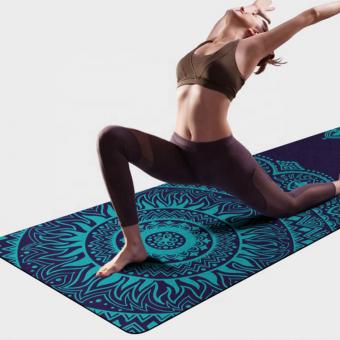 tapis de yoga en caoutchouc et suédine